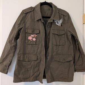 Embroidered Military Jacket